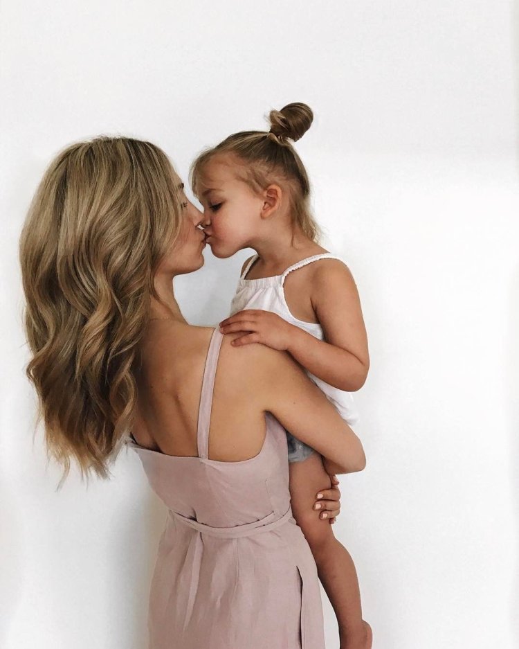 Seductive mother and daughter