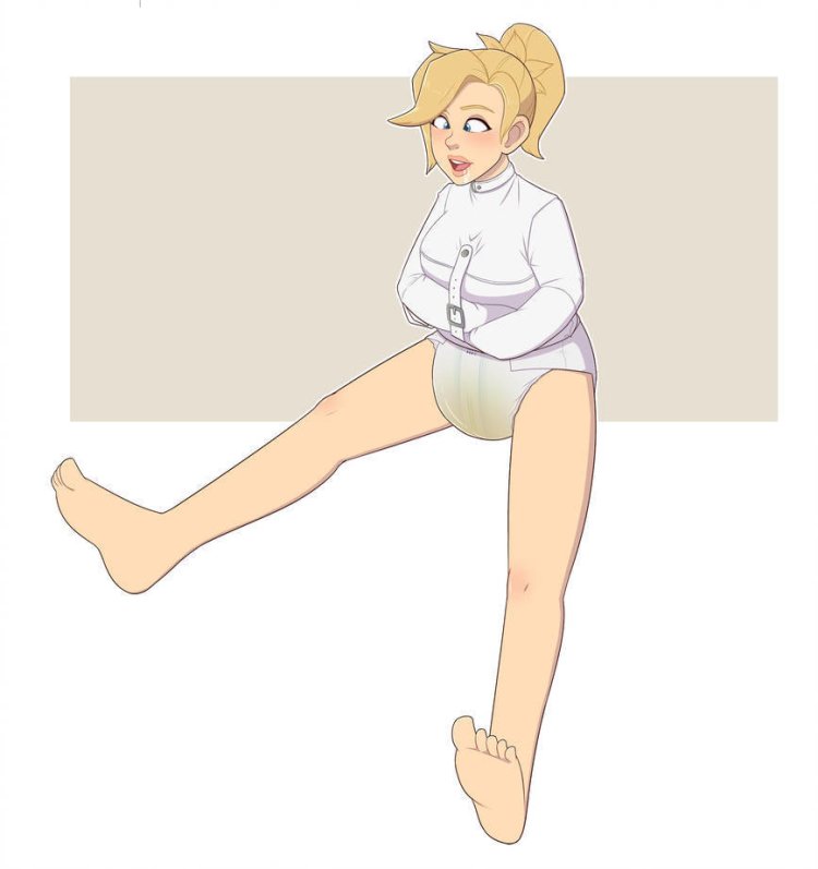 Adult girls in diapers