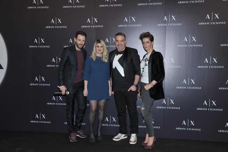 In an advertisement for Armani Exchange