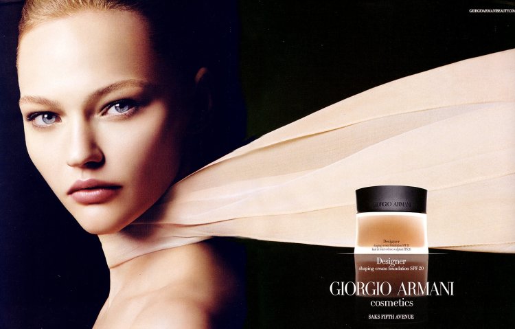 Giorgio Armani cosmetics advertisement