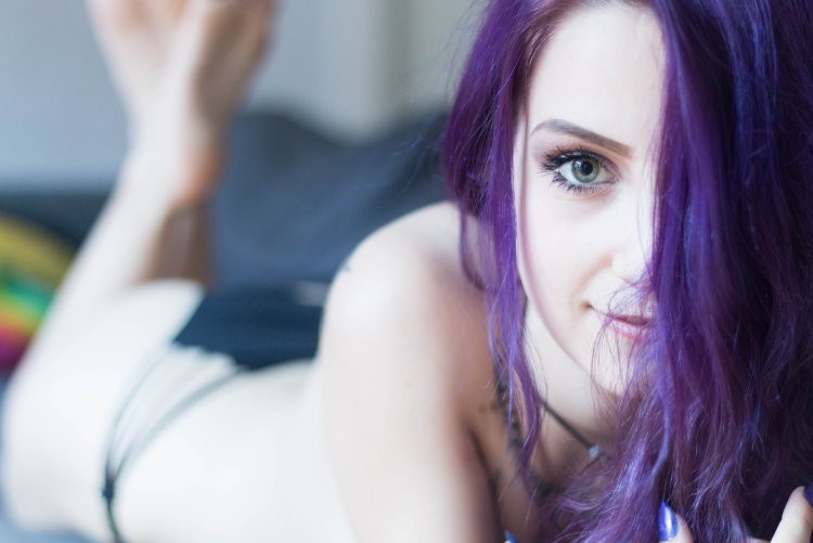 Amity Blythe purple hair