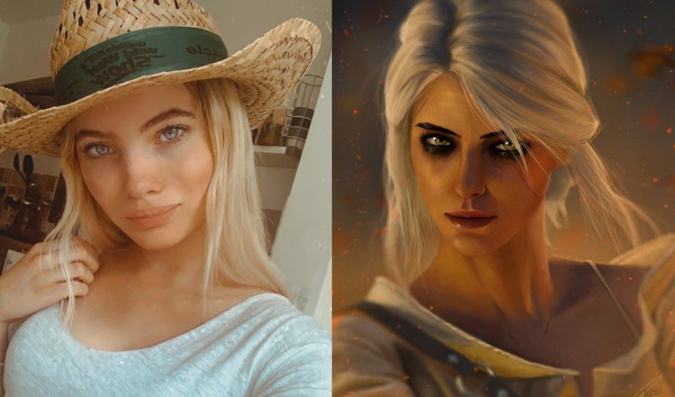 Freya Allan plum The Witcher
