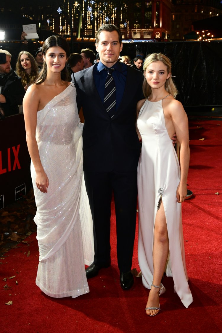 Henry Cavill and Freya Allan