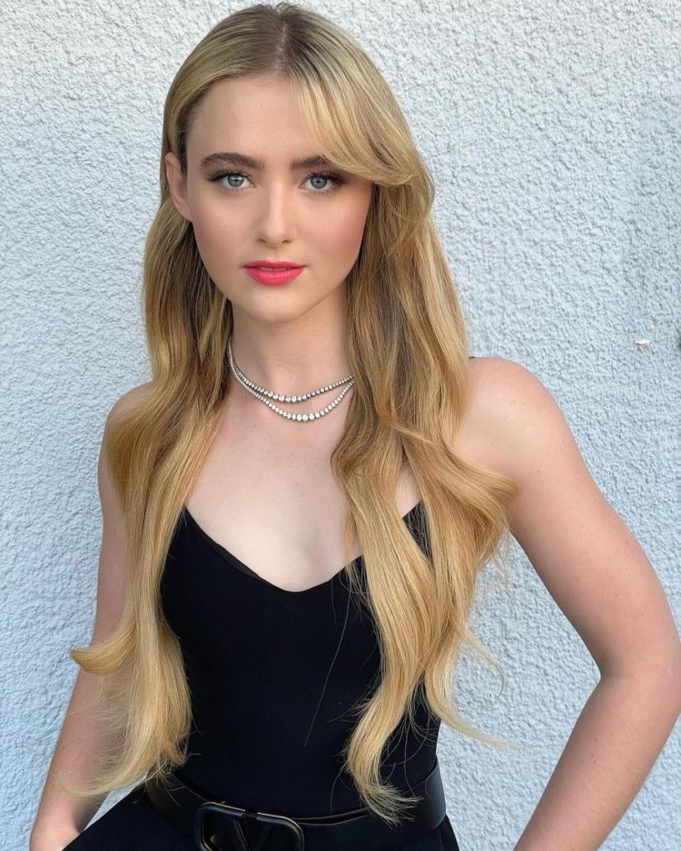 Kathryn Newton in a skirt
