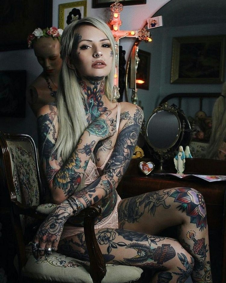 Tatyana Vasilkova tattoo model