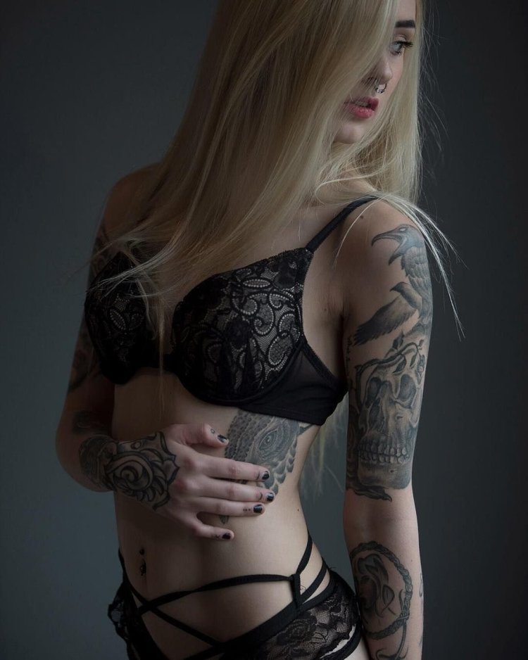 Rita Suvorova tattoo model