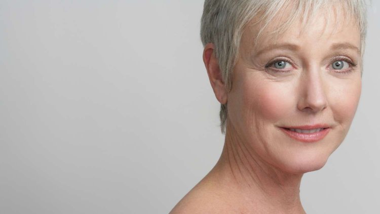 Beautiful women with wrinkles