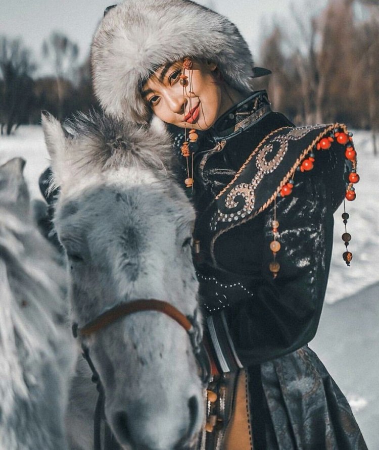 Mongolian on a horse