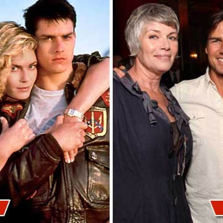 Kelly McGillis and Tom Cruise