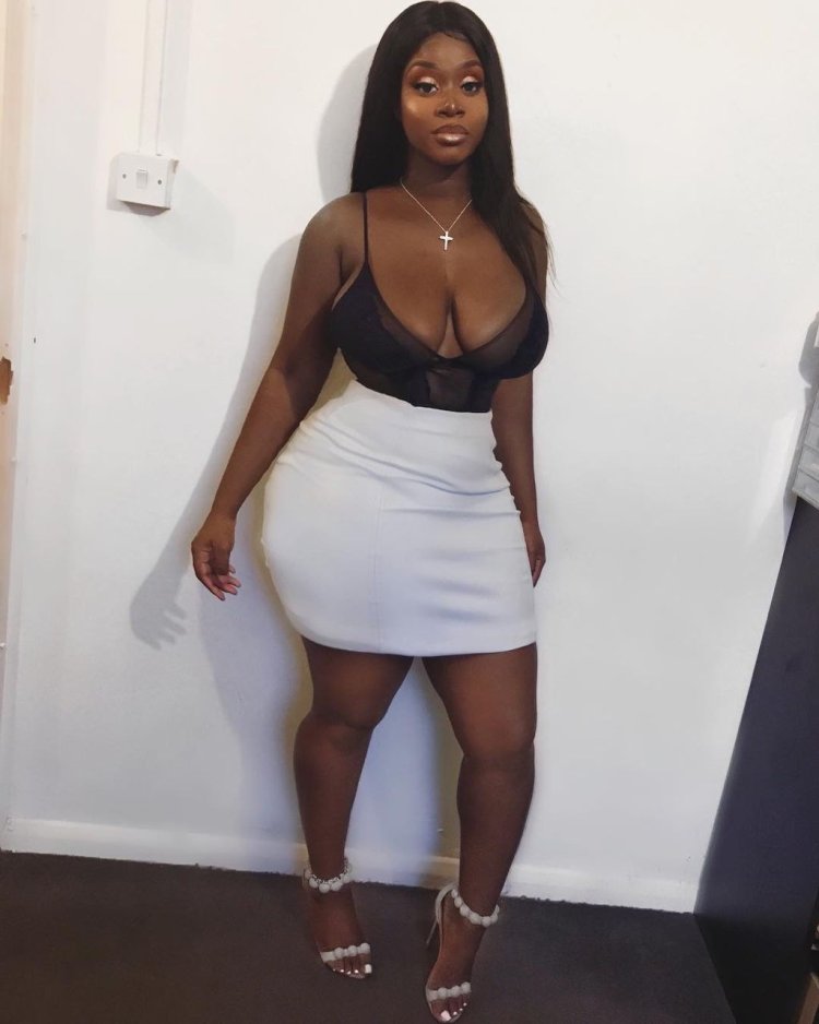 Black girl in leggings