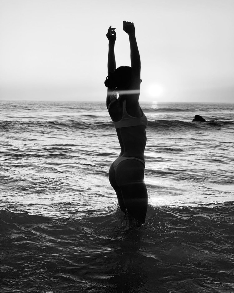 Maria Pedraza in a swimsuit