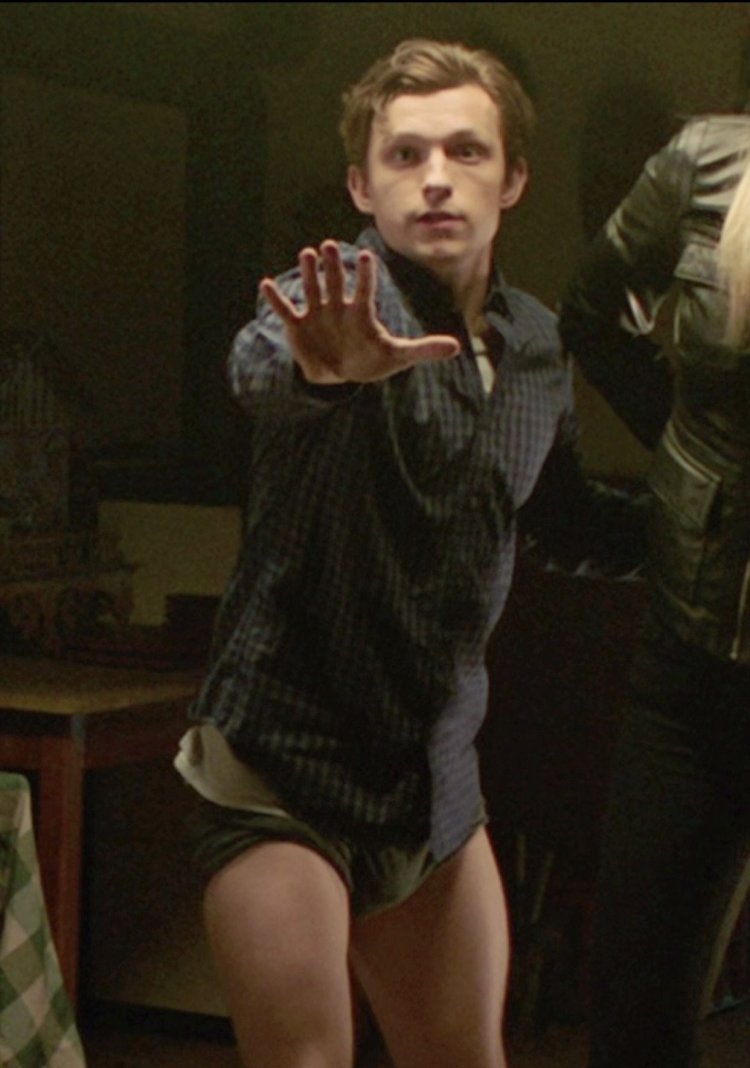 Tom Holland in shorts