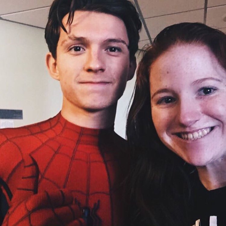 Tom Holland with fans