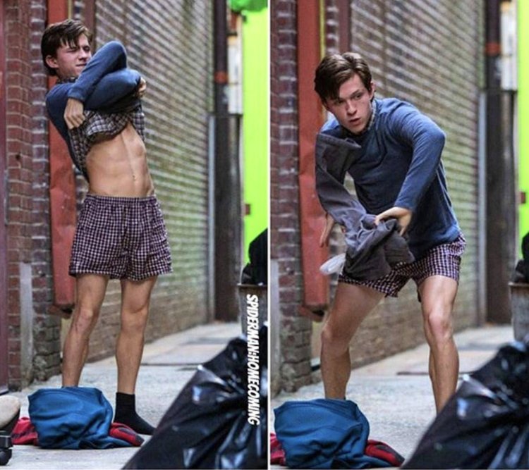 Tom Holland with beer