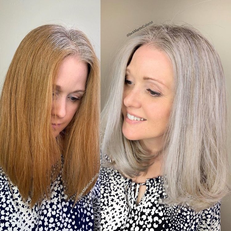 Gray hair is on trend