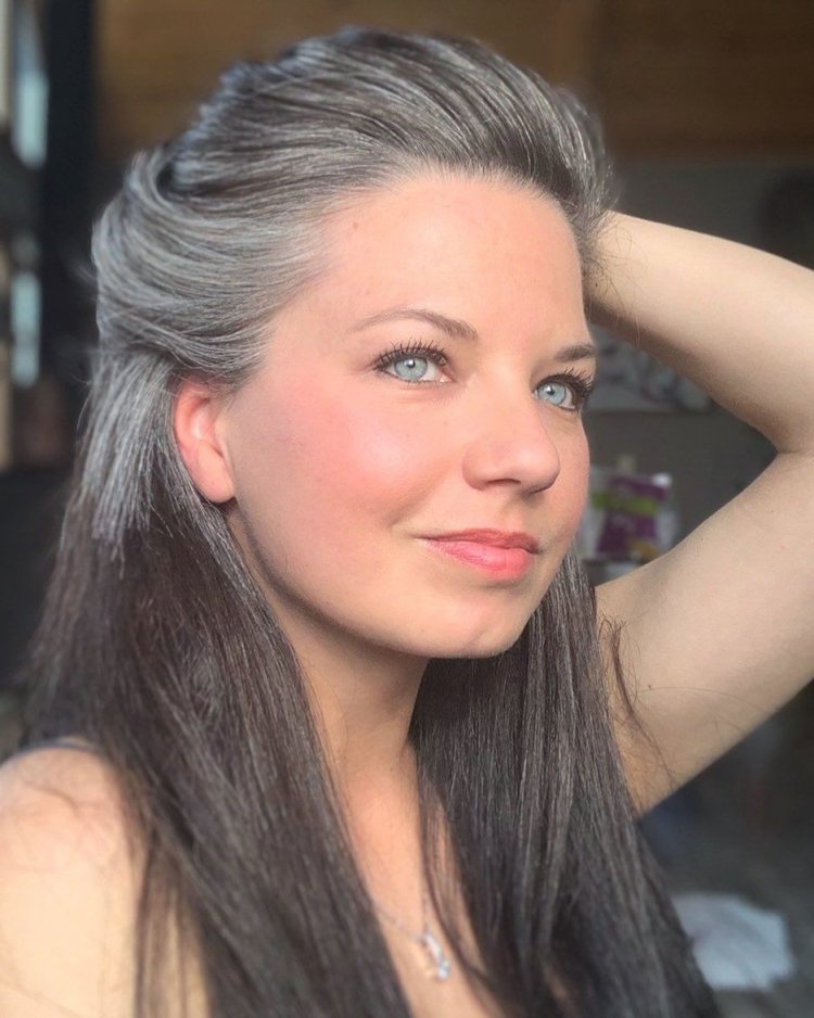 Gray hair in young people