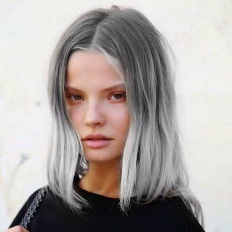 People with ashy hair from birth