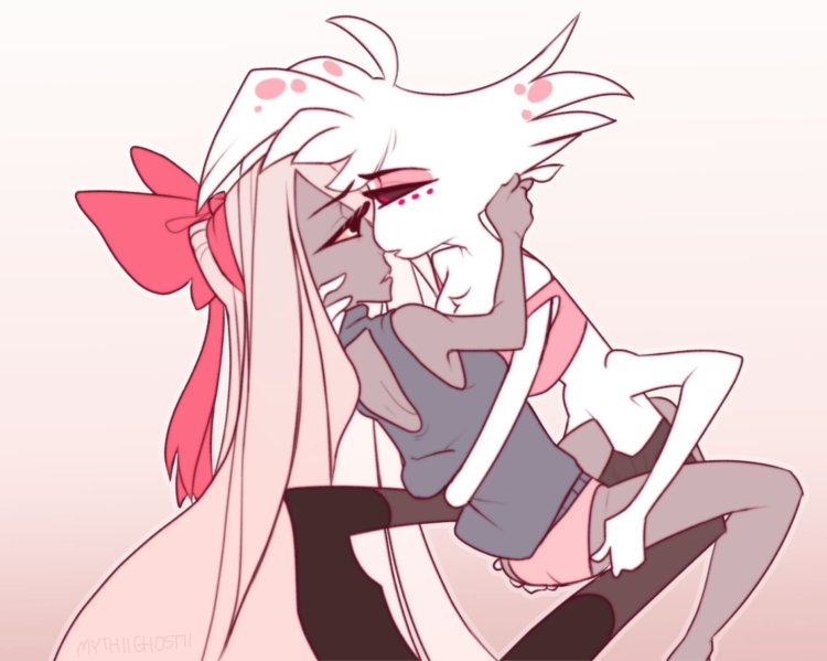 HAZBIN Hotel Vaggie and Angel Kiss