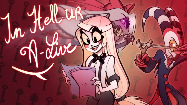 Alistair and the hostess of the HAZBIN blitz hotel