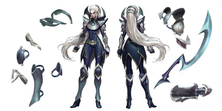 Diana League of Legends concept art
