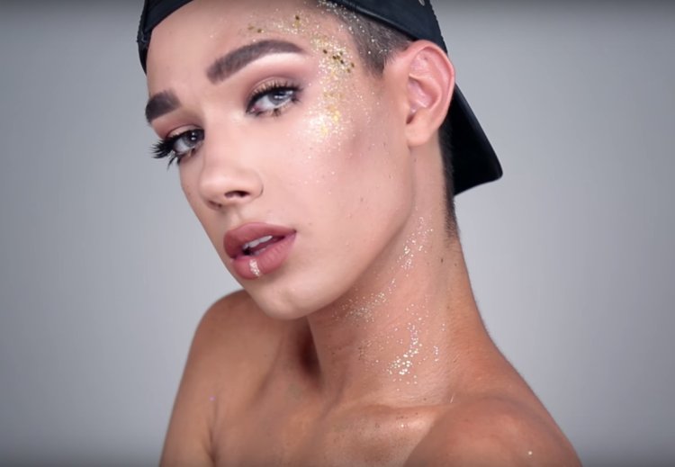 Beauty blogger James Charles without makeup