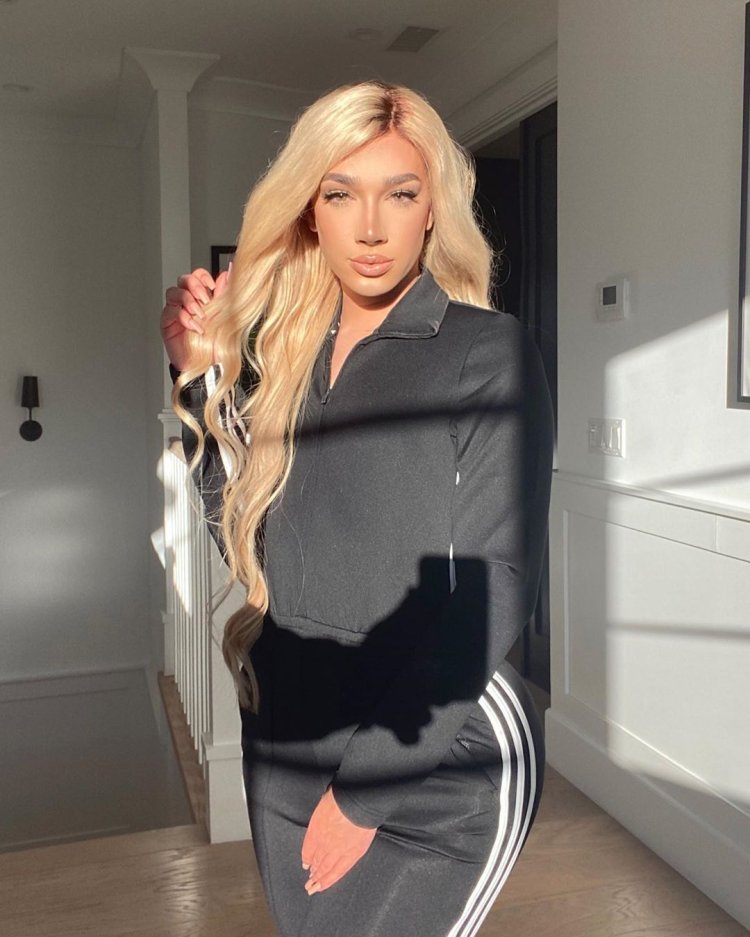 James Charles as a girl