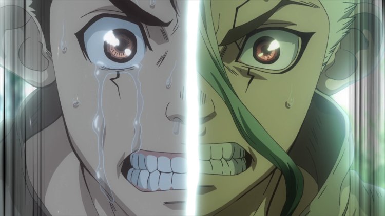 Dr. Stone senku and gene 1080