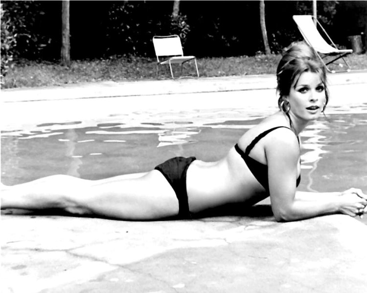 Zenta Berger in a swimsuit