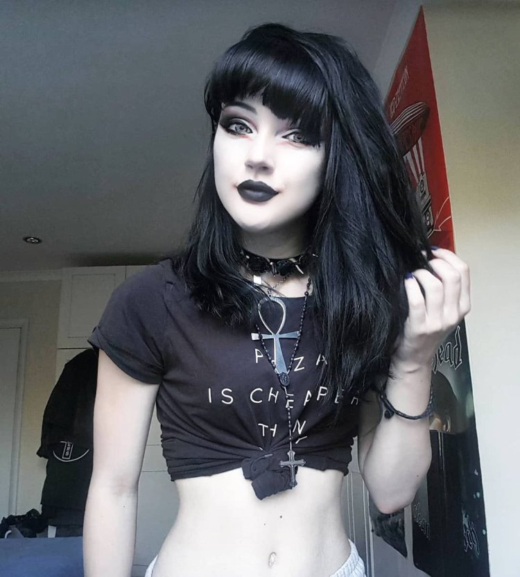 Goth emo girl