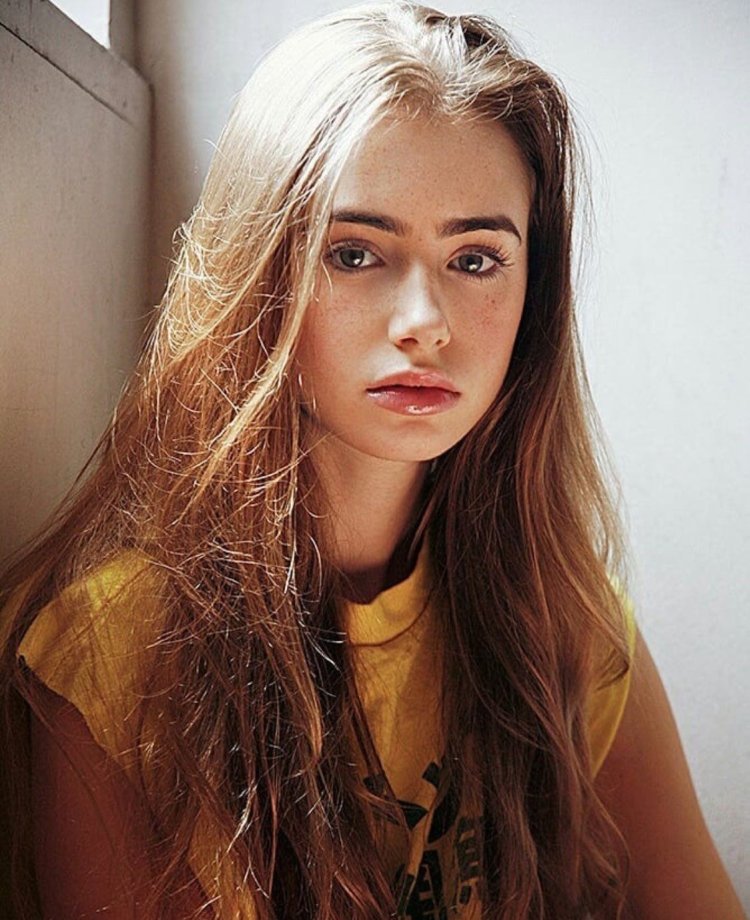 Lily Collins in his youth