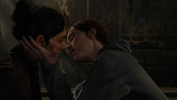 Ellie and Dina the last of us 2 bed scene