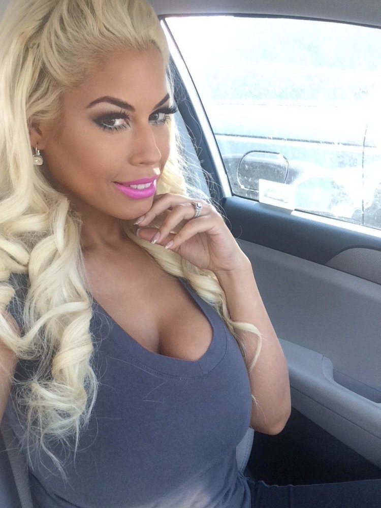 Laci Kay Somers in a dress