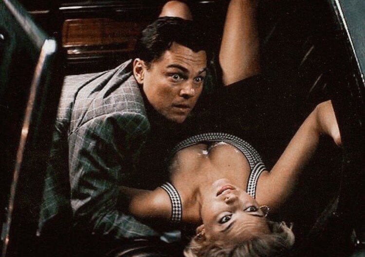 Margot Robbie and Leonardo DiCaprio The Wolf of Wall Street