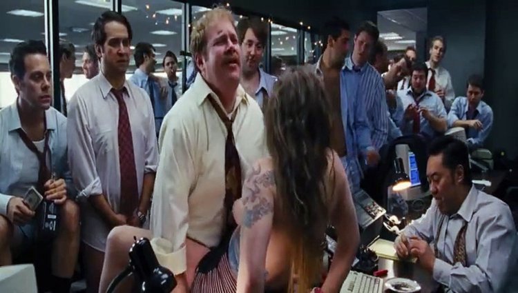 The wolf of wall street orgy on a plane