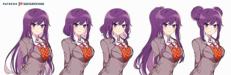 Yuri DDLC With short hair