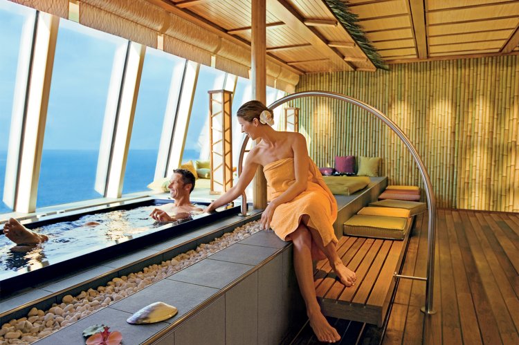 Sauna on a cruise ship
