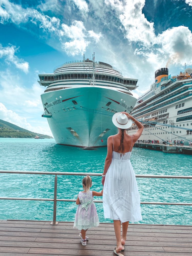 Image of a girl on a cruise ship