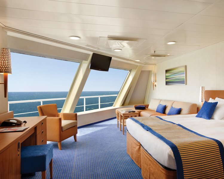 Suite cabin on a cruise ship