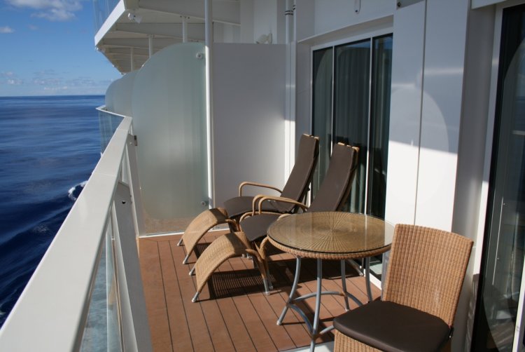 Balcony on a cruise ship