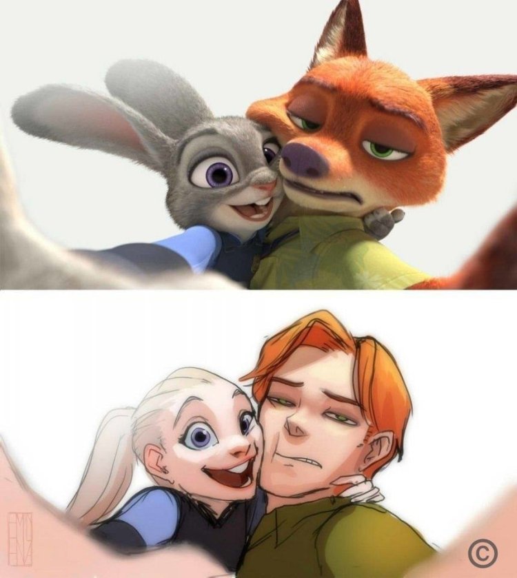 Zootopia nick and judy humanization