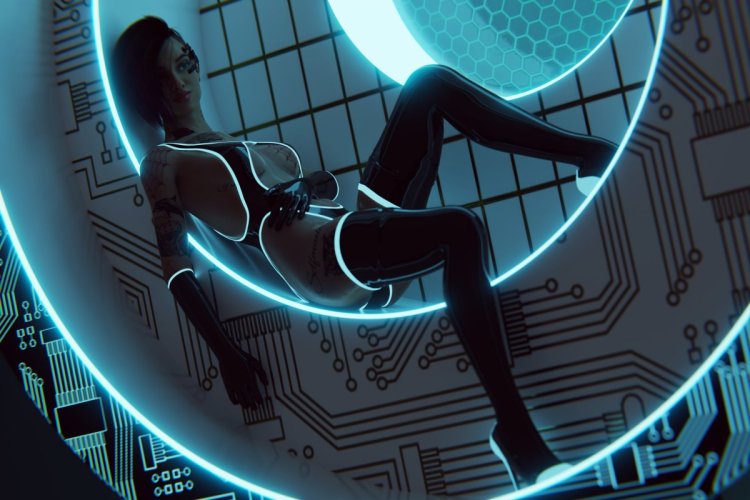 Cyberpunk 2077 Judy Alvarez art