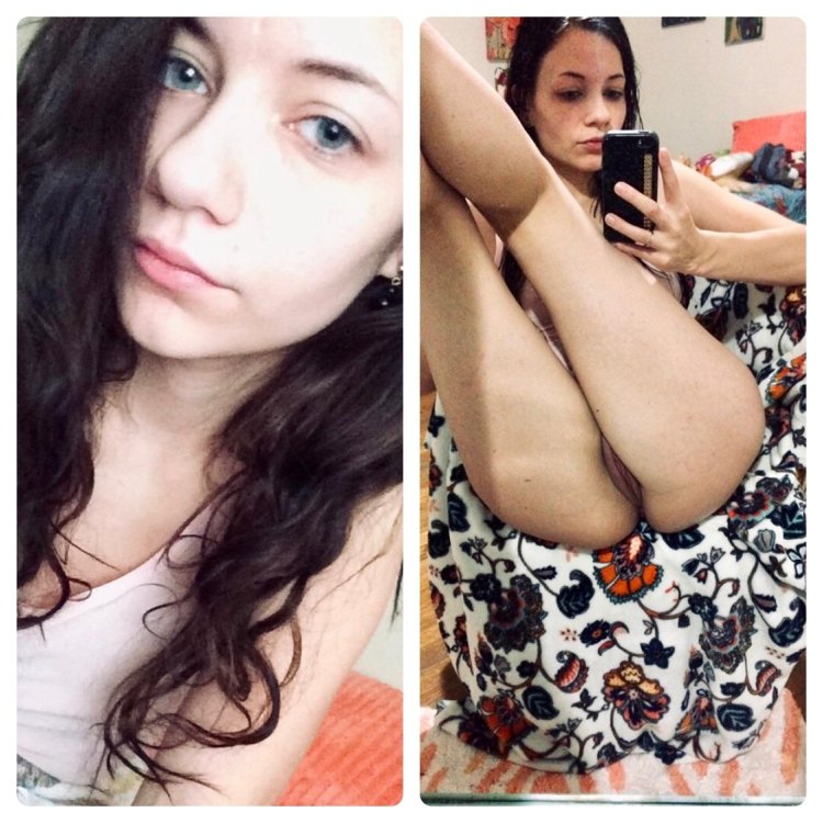 Selfies of dressed naked girls