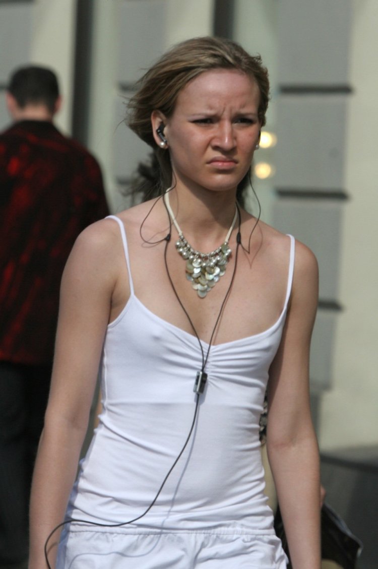 Aged women private curly small saggy