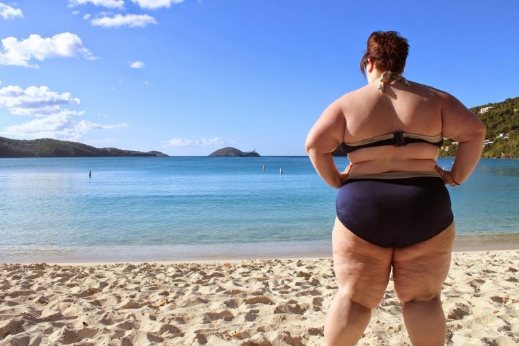 Fat on the beach