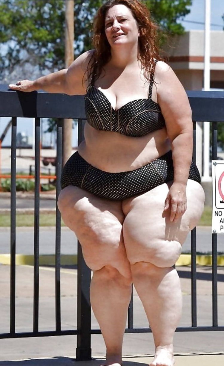 Fat cellulite woman