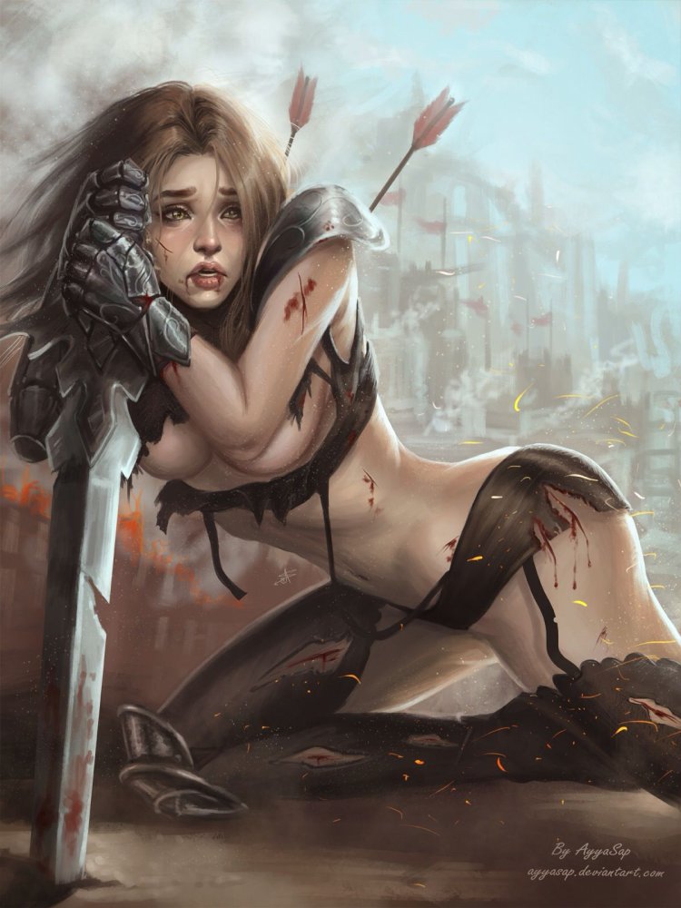 Fantasy warrior armored bra