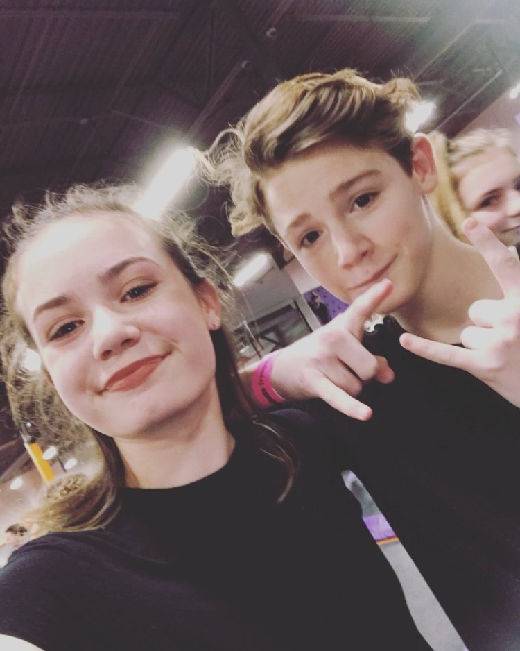 Peyton moormier with fans