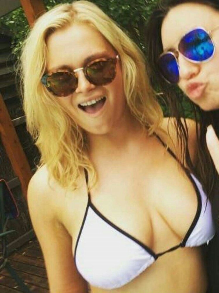 Eliza Taylor in a swimsuit