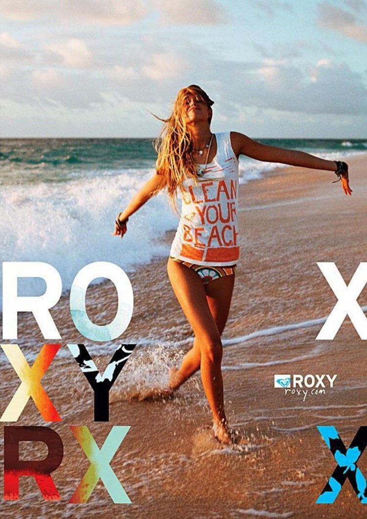 Roxy clothes ad