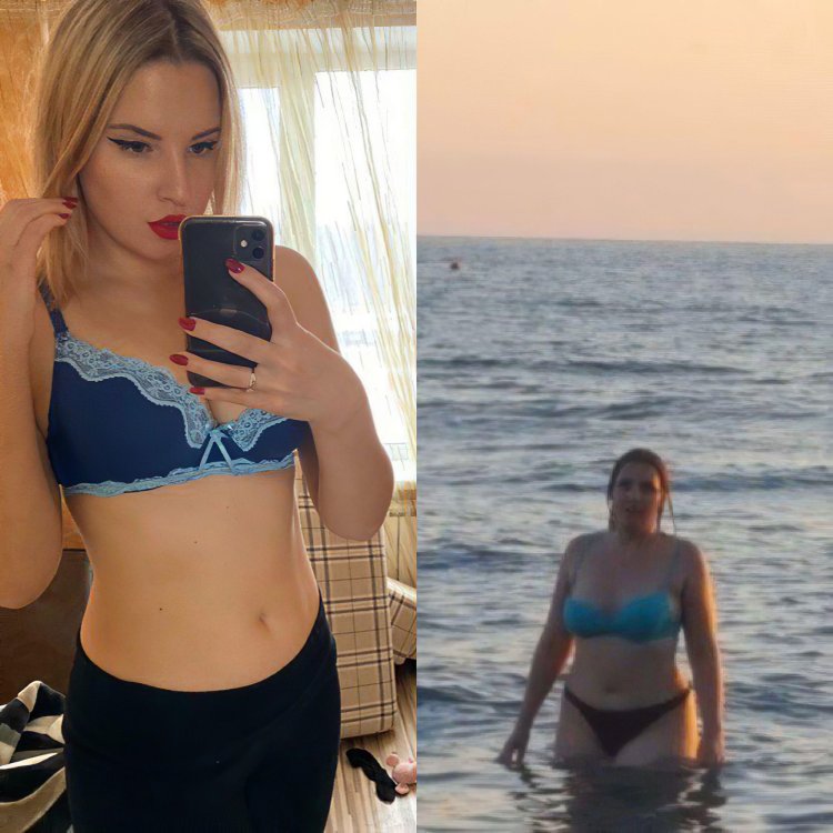 Strawberry Liza in a swimsuit